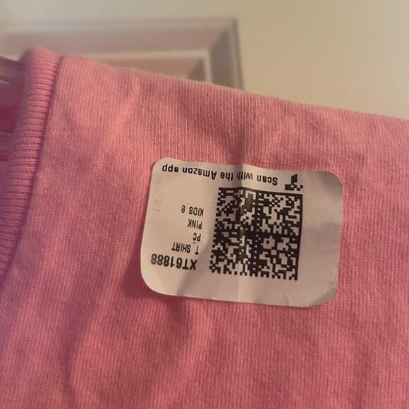 NWOT Port and Company Kid's Pink Short Sleeve It's My Birthday T Shirt Size S(8) - Picture 4 of 4